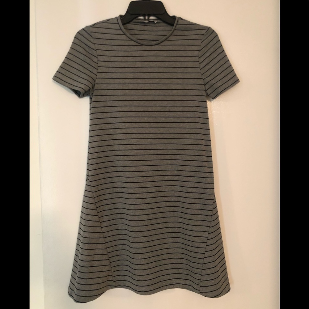 Zara grey/black strip dress